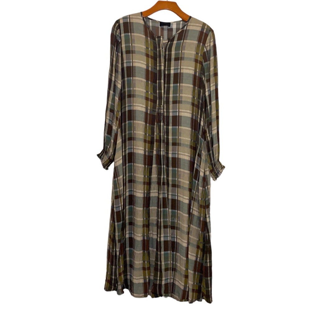 Q Neel, Nordic design plaid lightweight dress